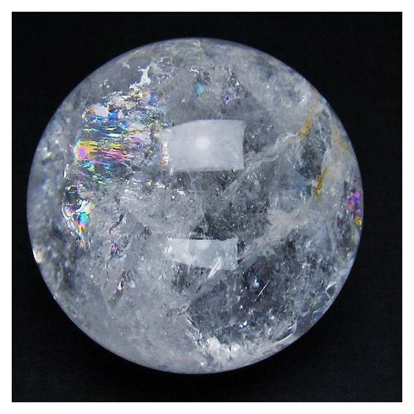 虹入り ヒマラヤ水晶 丸玉 61mm t62-15810 : 誠安天然石専門店 - 通販