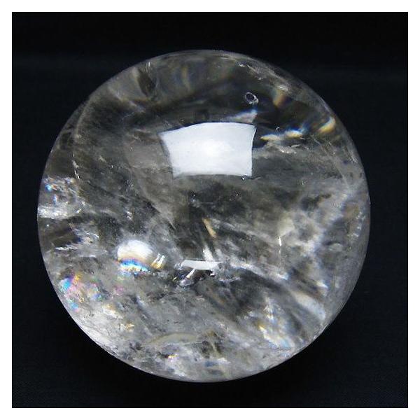 虹入り ヒマラヤ水晶 丸玉 85mm t62-16333 : 誠安天然石専門店 - 通販