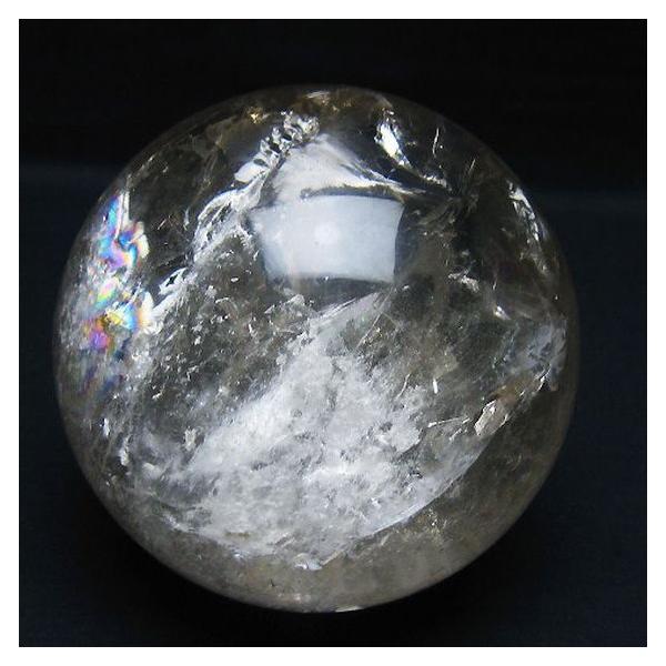 1.4Kg 虹入り ヒマラヤ水晶 丸玉 100mm t62-16337 : 誠安天然石専門店