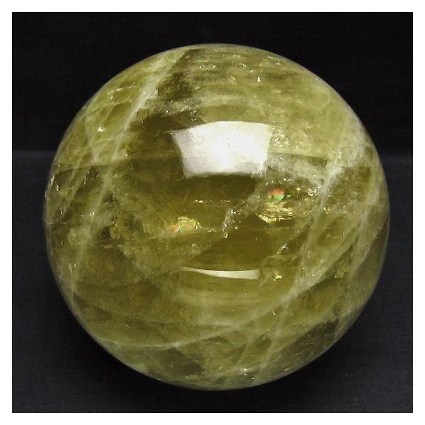 1.9Kg シトリン水晶 丸玉 115mm t63-8258