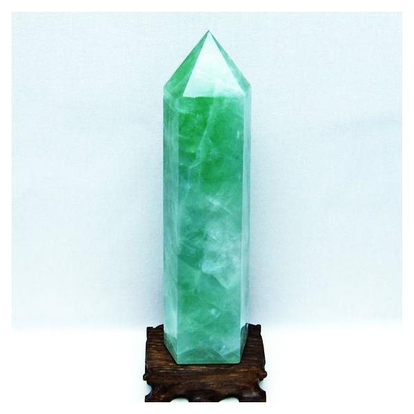 高品質トリプルカラーフローライトポイント♡六角柱♡タワーNo.1667