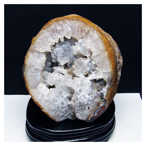 2.1Kg メノウ 原石 カルサイト共生 t640-2247 : 誠安天然石専門店