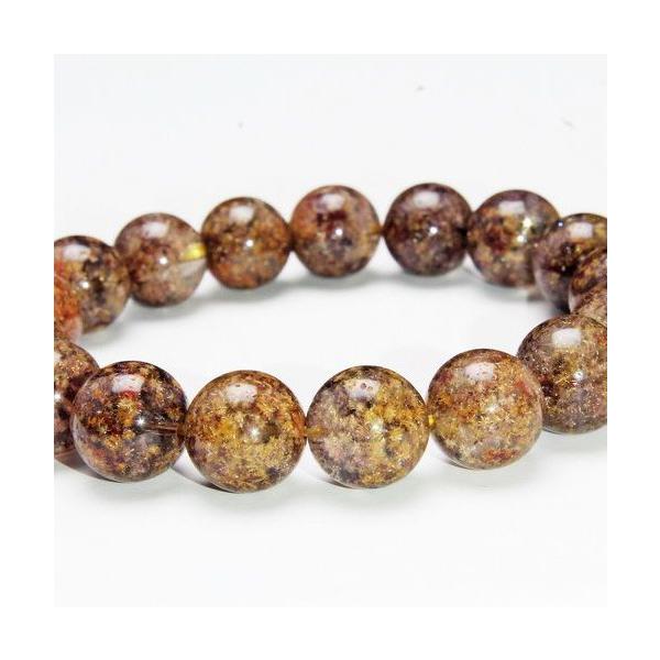 タイチンフラワー水晶 ブレスレット 12mm t660-1870 : 誠安天然石専門