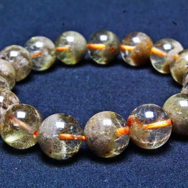 ルチルクォーツ ブレスレット タイチンフラワー ガーデンクォーツ 庭園