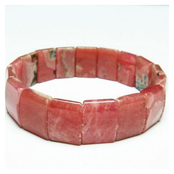 丸っこいインカローズのバングル インカローズ ロードクロサイト バングル t67-3523 : 誠安天然石専門店