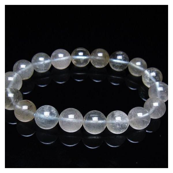 ブレスレット　ルチルクォーツ　19玉約10-11mm 浄化用さざれ石、交換用ゴム ルチルクォーツ ブレスレット キャッツアイ プラチナルチル 11mm t684