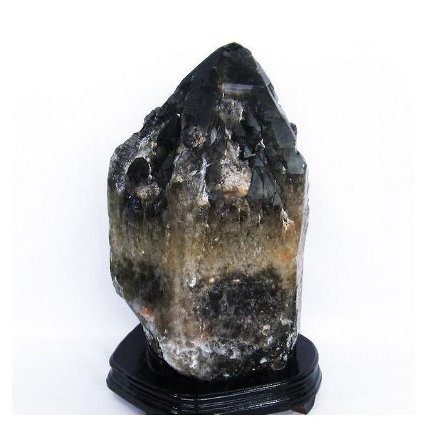 モリオン 純天然 黒水晶 原石　約3.9Kg 山東省産 モリオン 純天然 黒水晶 原石[t460-7129]