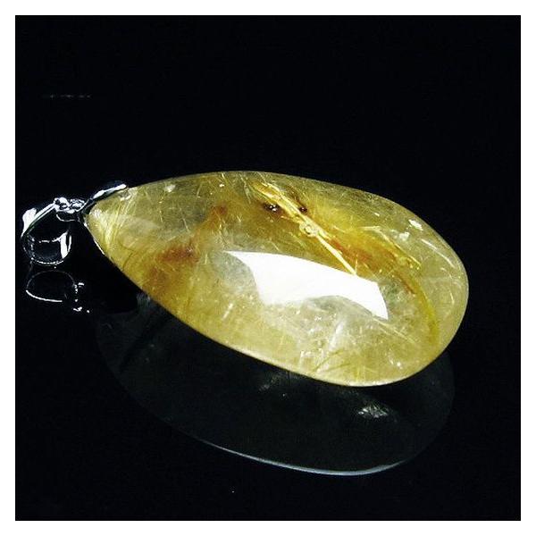 ルチルクォーツ ゴールドタイチンルチル ペンダント t741-1459 : 誠安