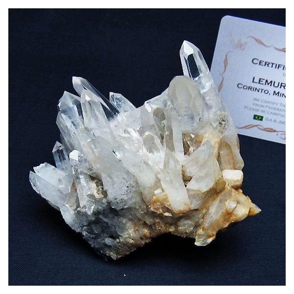 水晶クラスター ミナスジェライス州コリント産 ※証明書付き レムリアン