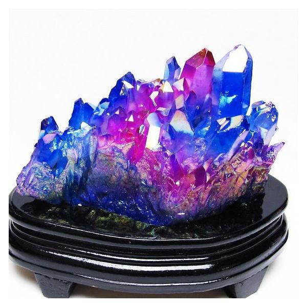 即購入可‼️限定1‼️高品質‼️珍ライラックカラーレインボークラック水晶✨ レインボー クラック 水晶 ポイント 約100g-110g 幸運