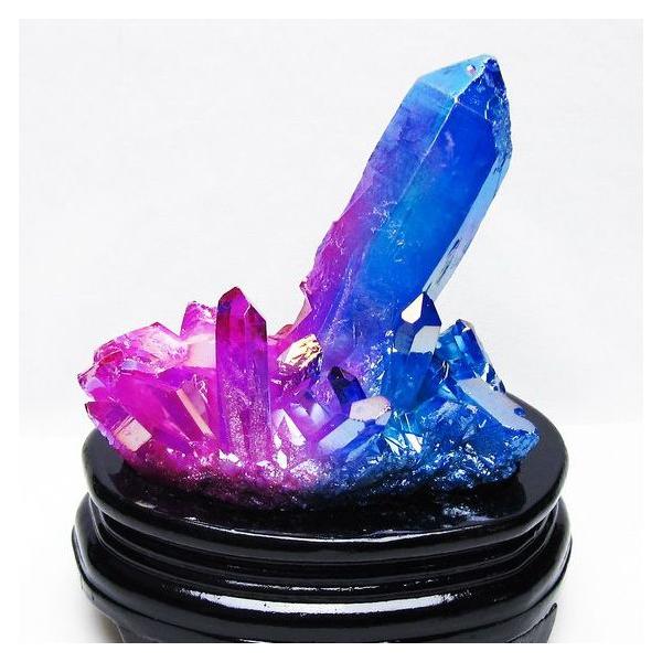 オ―ロラクリスタル クラスタ― オーラ水晶 オーラクリスタル クラスター (レインボー) t802-6231 : 誠