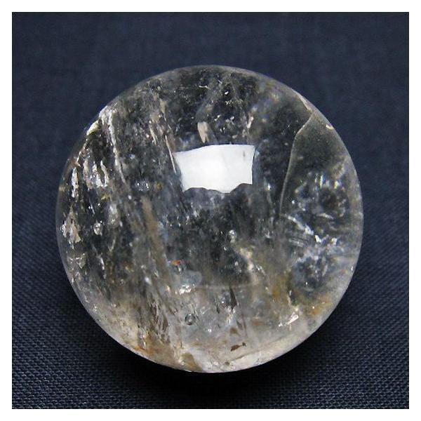 丸玉（ヒマラヤ水晶） 虹入り ヒマラヤ水晶 丸玉 36mm [t91-9281]