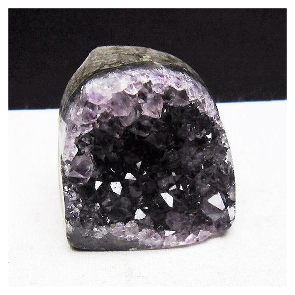 最高品質！ウルグアイ産⭐アメジストハート⭐カルサイト付⭐N170 ウルグアイ産 アメジストジオード (カルサイト共生)