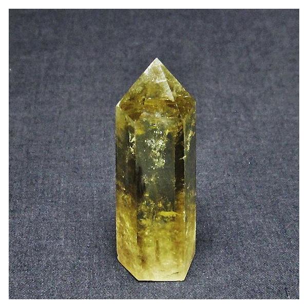 虹入り シトリン水晶 六角柱 t98-1940 : 誠安天然石専門店 - 通販