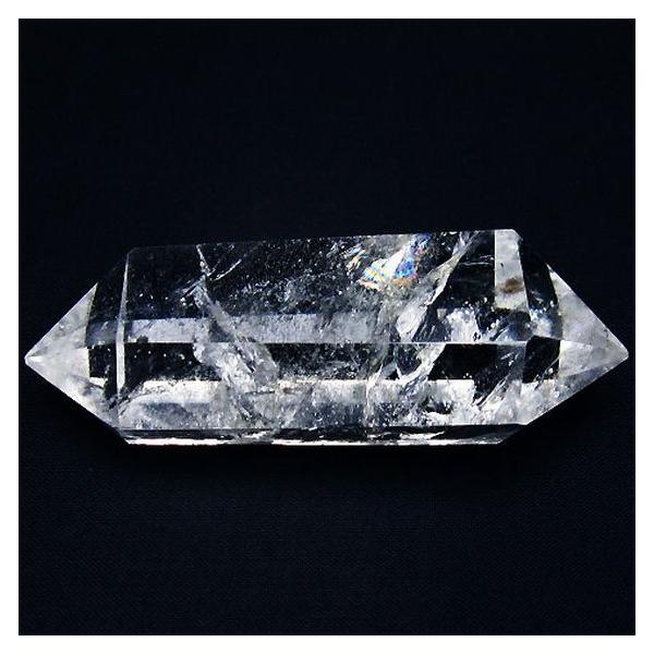 ヒマラヤ水晶　水晶　ポイント　ダブルポイント　天然石【高品質】1 虹入り ヒマラヤ水晶ダブルポイント t98-2766 : 誠安天然石専門店