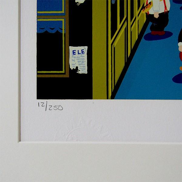 超目玉枠 のヒロヤマガタ 絵画 ハネムーン シルクスクリーン 額付き 版画 風景画 ウエディング 結婚式 セリグラフ ヒロ ヤマガタ B5165 後払い手数料無料の