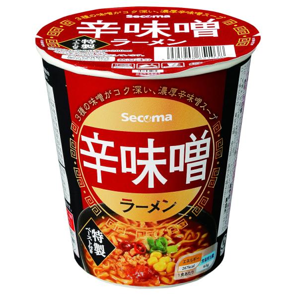 セイコーマート Secoma 辛味噌ラーメン セコマ せいこーまーと せこま カップ麺 12個入 辛味噌 味噌ラーメン 札幌 濃厚 送料無料 ケース