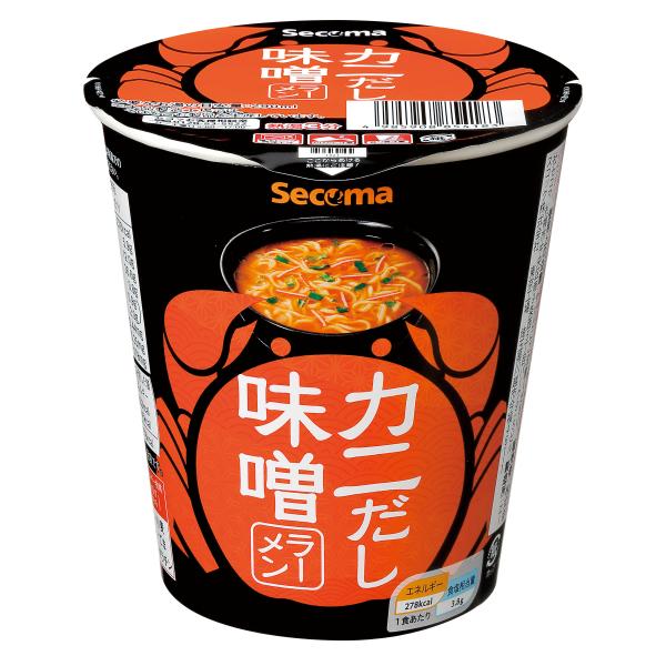 セイコーマート Secoma カニだし味噌ラーメン 12個入 セコマ カップ麺 カップラーメン ヌードル かに かに出汁 北海道コンビニ 味噌ラーメン 送料無料 ケース