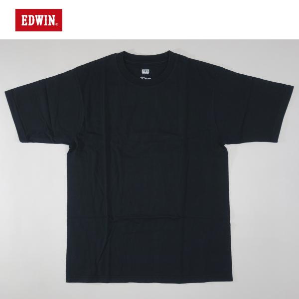 EDWIN エドウィン パックTシャツ メンズ 半袖  ET6176-75 BLACK アメリカ綿100%使用 限定生産