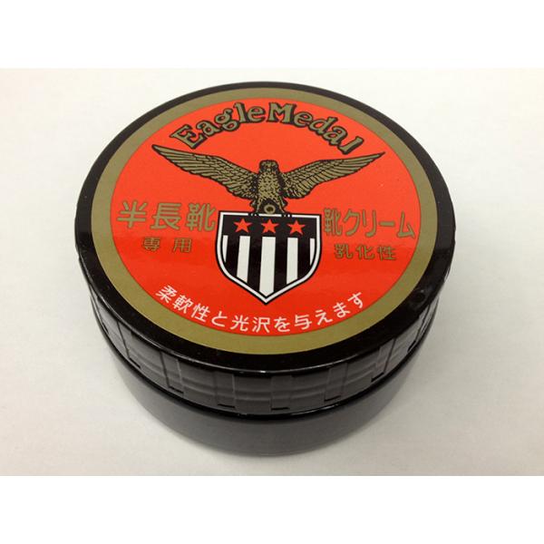 靴に柔軟性と光沢を与えます。天然カルナバワックス及び高級ワックスを主成分にしていますので、保革作用、光沢を与えます。内容量：200g色：黒