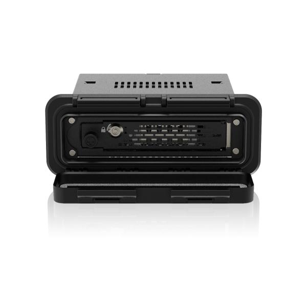 IPX5防水カバーデュアルロック設計 ? メタル鍵ロック (安全性) とレジ型レバーロック (耐震)5mm〜15mm厚みの2.5インチSAS/SATA HDD/SSDを対応，3.5”標準ベイサイズ搭載SATA 6GbpsまたはSAS 3.0...