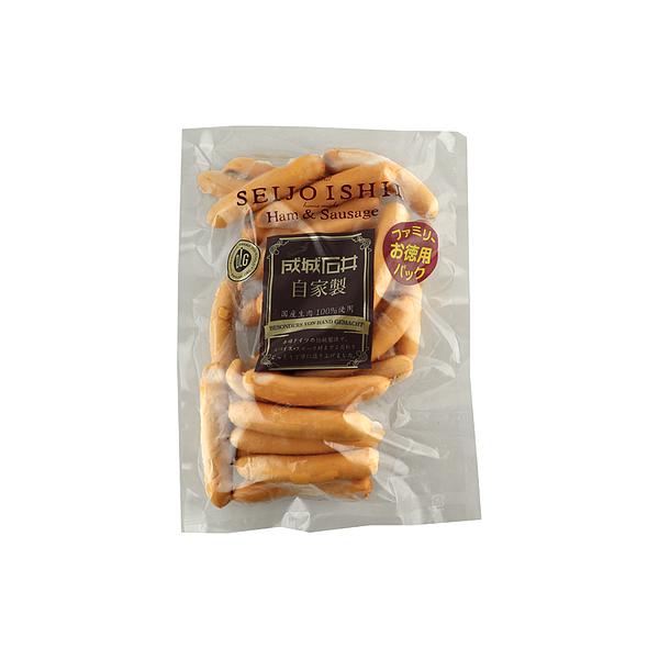 天然塩、天然羊腸を使用した国産豚肉100%使用のウインナー。大容量でお買い得です。