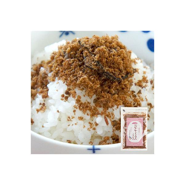 6種の素材を合わせたしっとりやわらかなふりかけです。焼津産鰹節、日高昆布、国産椎茸のコクのある旨味と、くるみ、ごま、きくらげの食感をお楽しみください。