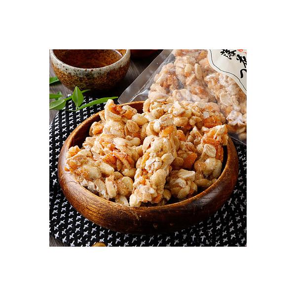 ピーナッツを柿の種と水飴で絡めました。ザクザクとした食感が癖になります。