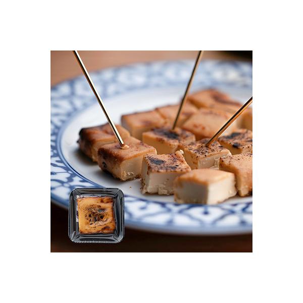 クリームチーズの軽やかな酸味と西京味噌の濃厚で上品な甘みが特長の商品です。炙りによる香ばしさもご一緒にお楽しみ下さい。