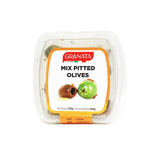 ノチェラーラ種、チェリノーラ種、レチーノ種のミックスオリーブに、にんにくやチリペッパーを合わせました。