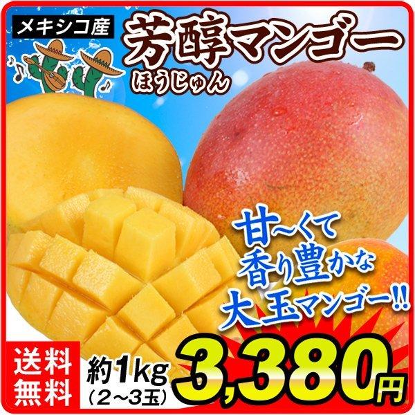 マンゴー 約1kg 芳醇マンゴー メキシコ産 1箱 送料無料 食品 :f83787:食みらい・国華園 通販 
