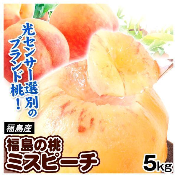 もも 5kg 福島の桃・ミスピーチ ご家庭用 送料無料 食品 : 食みらい