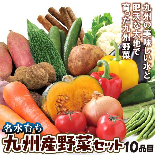 ●商品情報：★12月15日までのご注文（コンビニ決済の場合はご入金）で年内発送★九州の美味しい水と、ミネラル豊富で肥沃な大地で育った新鮮野菜10種類をお届け！！内容は目利きバイヤーにおまかせなので、その時期旬の野菜をたっぷり楽しめます。●産...