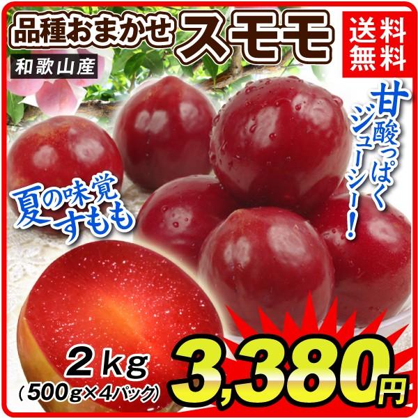 桃 和歌山産 おまかせスモモ 2kg 500ｇ 4パック ご家庭用 品種おまかせ 旬を厳選 もも ピーチ フルーツ 国華園 S Fs3157 食みらい 国華園 通販 Yahoo ショッピング