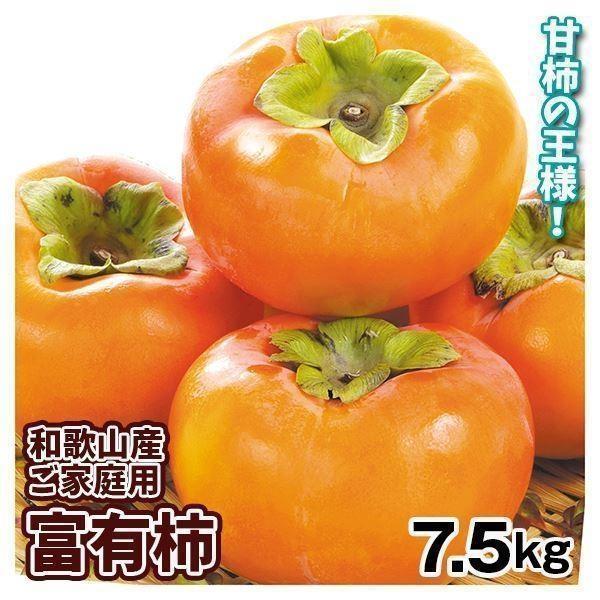 柿 7.5kg 富有柿 和歌山産 ご家庭用 送料無料 食品 :s-fs3180:食みらい・国華園 通販 ふるさと納税 和歌山の たねなし柿 秀品 約7.5Kg L〜3Lサイズ カラーセンサー選果 (和歌山県九度山町産) 和歌山県九度山町