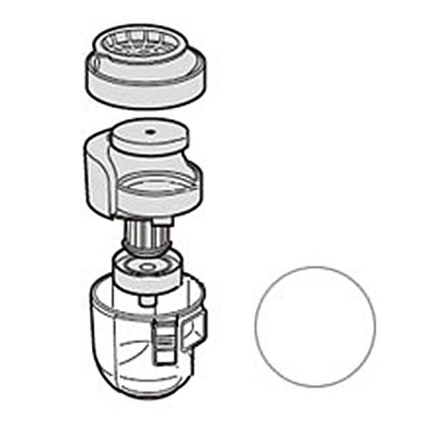 �V���[�v �|���@�p�_�X�g�J�b�v�Z�b�g(�z���C�g�n)(217 137 0386)�y�Ή��@��zEC-ST20-W