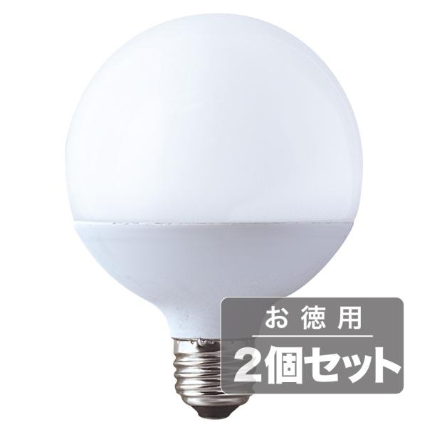 �s�d��������ւ��邾���ŏȃG�l&amp;�������t�������^��LED�{�[�������v(E26�����O�a95mm)60W�����d���F�L�z���^LDG7LG60W-TM(2�Z�b�g)