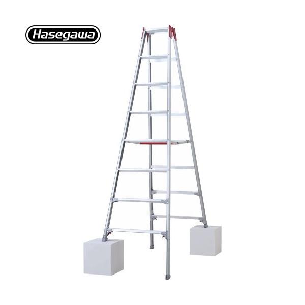はしご・脚立 最大使用質量：100kg 長谷川工業 RYZ-24d 伸縮脚立 RYZ 8
