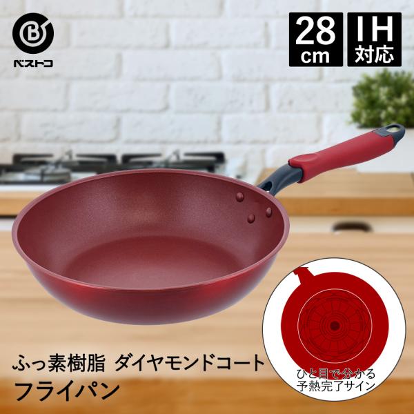 デリシャスサインエボルト IH フライパン 28cm NM-103 ふっ素