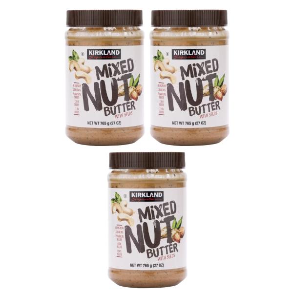 カークランドシグネチャー ナッツアンドシードバター 765g × 3個セット コストコ 全国一律送料無料 あす着く 賞味期限 2025/6/1