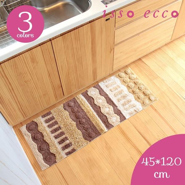 エリエリはフィンランド語で「様々な・色々な」を意味するeri (エリ)から名付けました。その名の通り、直線、波線、ドット、長方形のモチーフや、毛足の長さを変えて凸凹感を出したり、色々なデザインを組み合わせて作ったカラフルなマットです。キッチ...