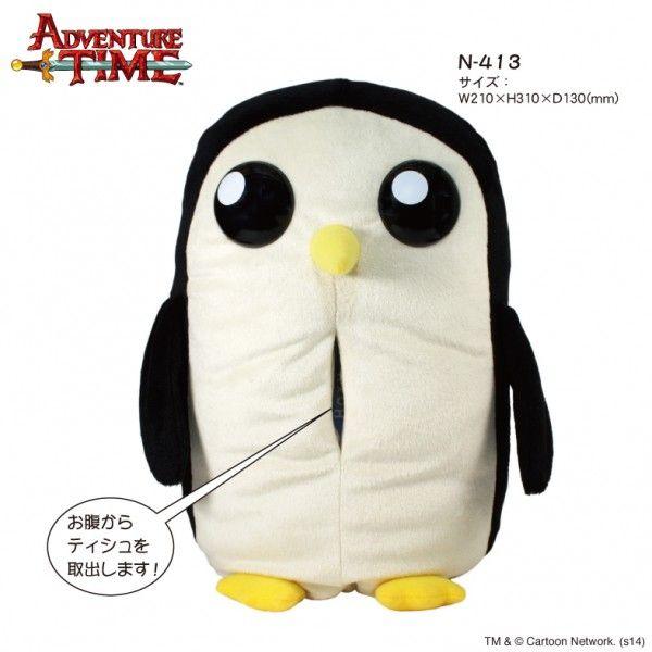 アドベンチャータイム] ぬいぐるみティッシュカバー ガンター : 健康
