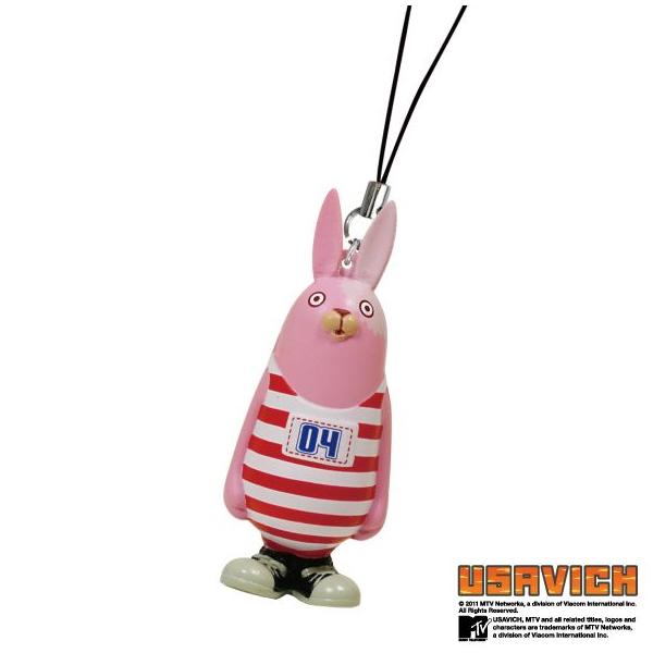 ウサビッチ] 携帯ストラップ キレネンコ : 健康生活堂 キャラクター