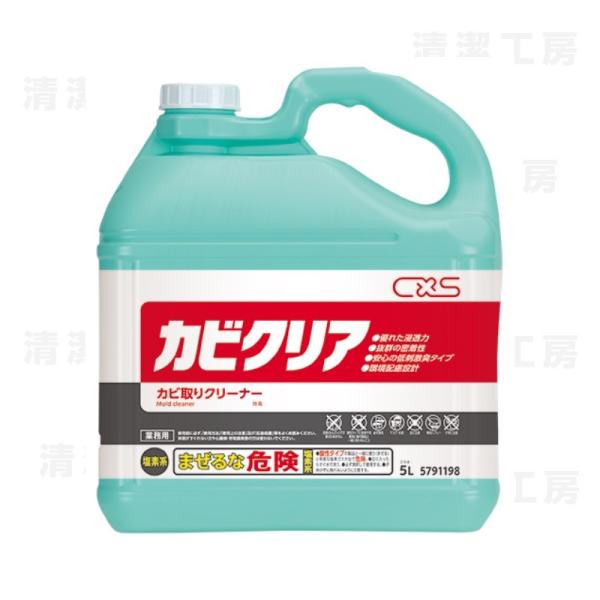 シーバイエス カビクリア 5L 2個セット シーバイエス カビクリア 5L（旧カビキラー2） 詰替え用スプレイヤー付