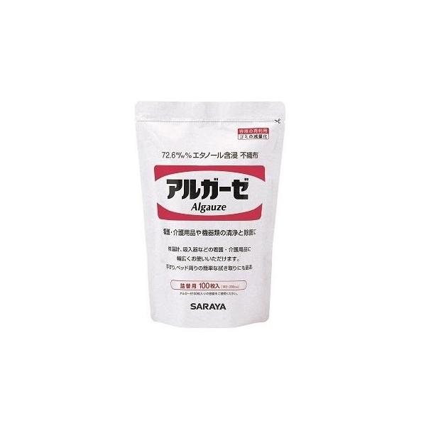 SARAYA（サラヤ） アルコール含浸不織布 アルガーゼ 100枚 詰替 42378
