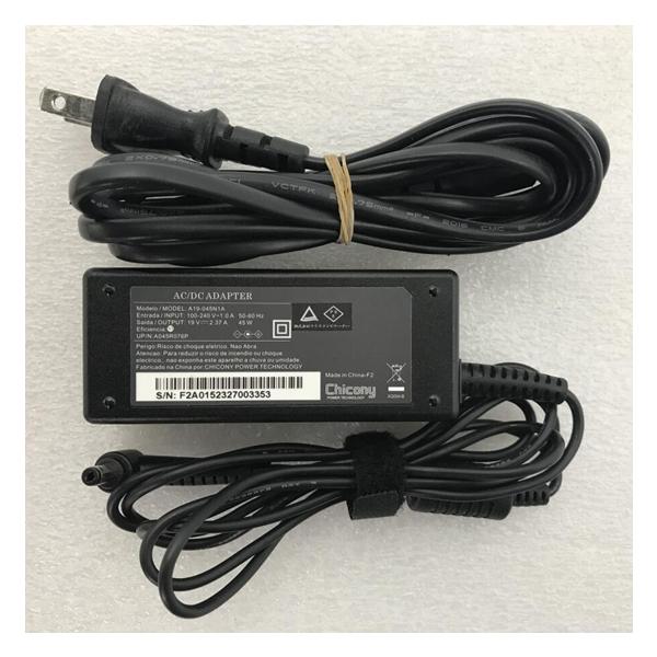 純正品 CHICONY AC ADAPTER 45W 19V~2.37A A19-045N1A 外径約4.8 純正品 CHICONY AC ADAPTER 45W 19V~2.37A A19-045N1A 外径約4.8