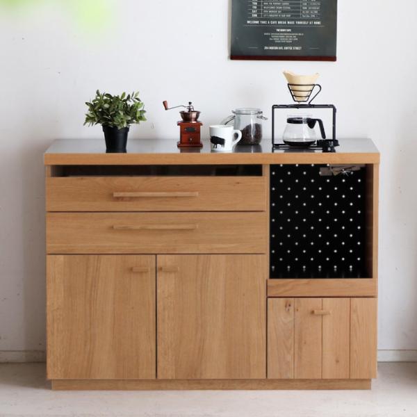 120キッチンカウンター キッチン収納 レンジ台 完成品 ハウタ