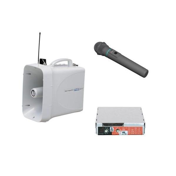 拡声器 選挙用大型メガホンSD再生セット ワイヤレスマイク付 TWB-300