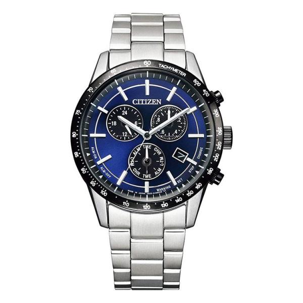 【極美品】シチズン　ラウンドクロノエコドライブ　BL5496-96L ブルー CITIZEN COLLECTION シチズン 腕時計 コレクション BL5496-96L 新品