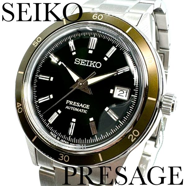 新品セイコープレサージュビンテージスタイル60グリーンベゼル自動巻SARY195 PRESAGE 新品正規品『SEIKO PRESAGE』セイコー プレザージュ